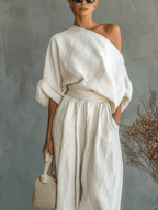 Mila | Conjunto 2 piezas escote bardot