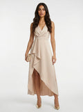 CLARA | ELEGANTE VESTIDO MIDI CON ESCOTE EN V Y DISEÑO CRUZADO