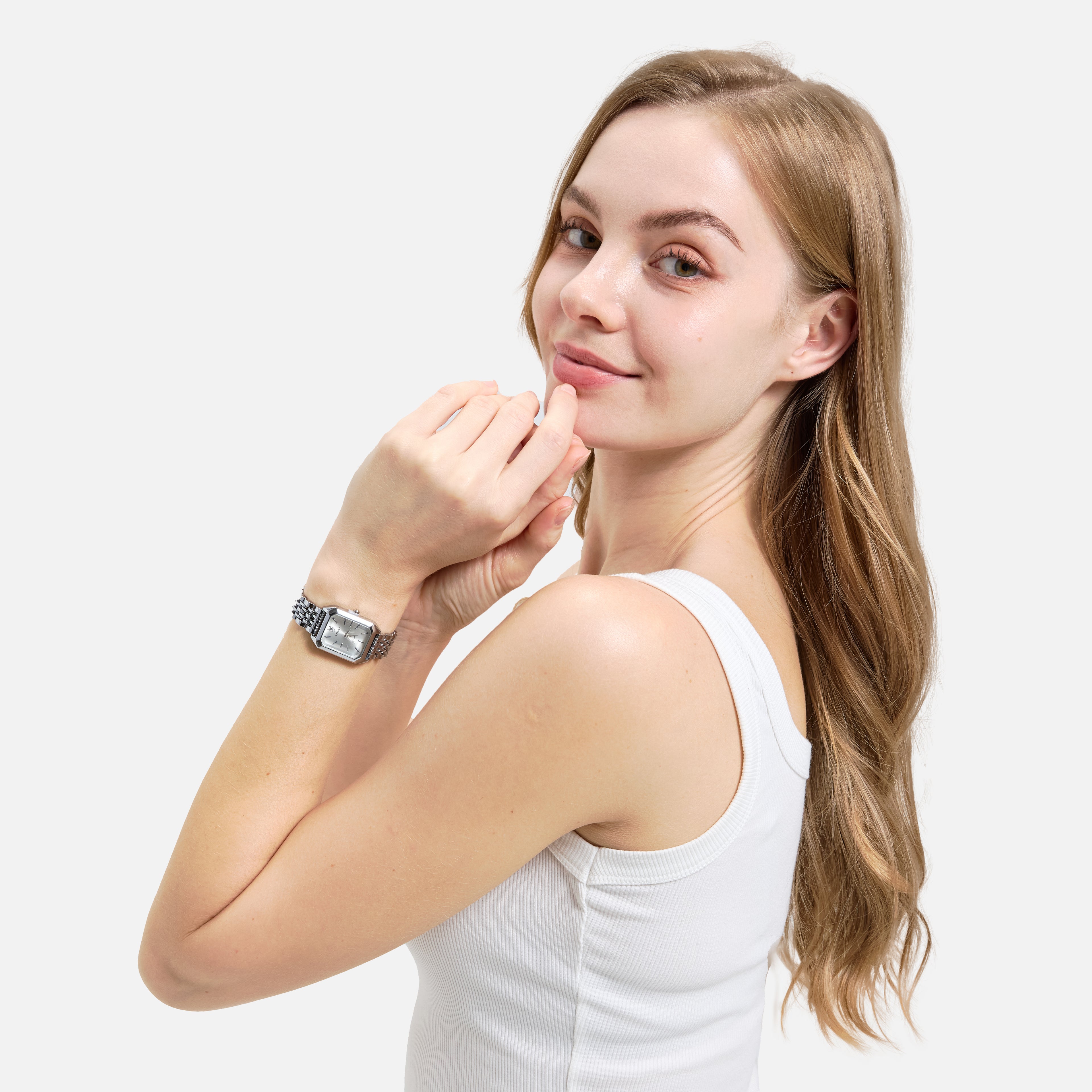 RELOJ DE PULSERA VINTAGE PARA MUJER EN ACERO INOXIDABLE